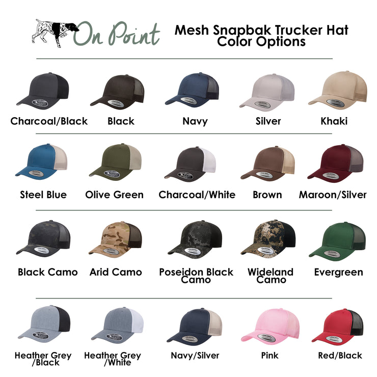 Custom Barn Leather Patch Mesh Snapback Trucker Hat