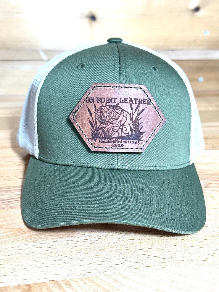 Customized Logo Engraved Leather Patch Hat