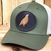 Quail Double Layer Leather Patch Hat