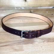 Men’s High Caliber Belt - Walnut Bison with Stainless Buckle