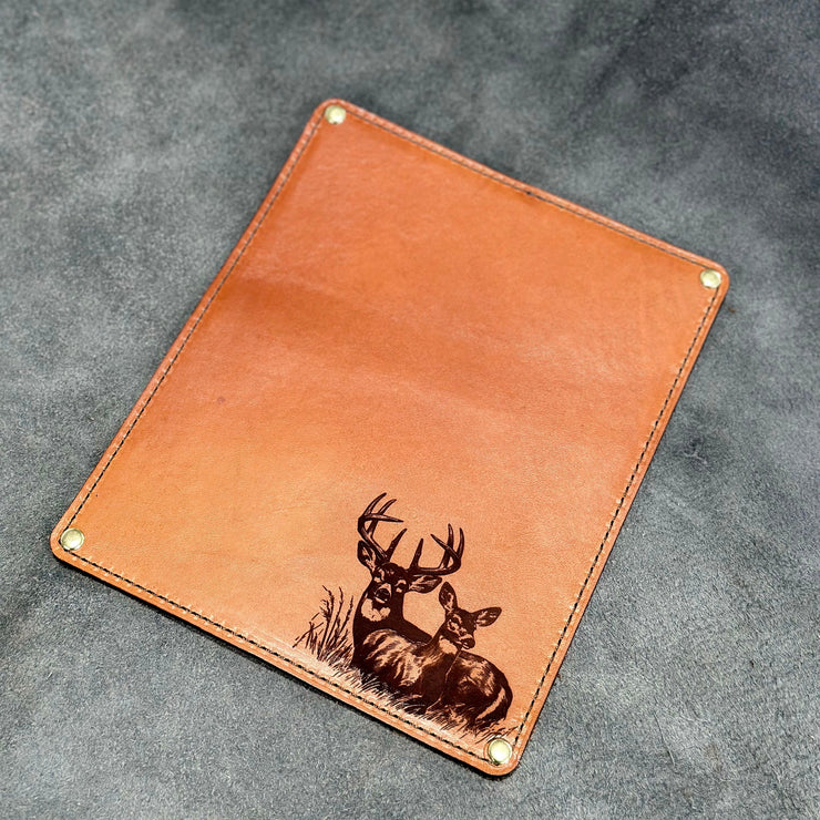 Deer Custom Leather Mousepad