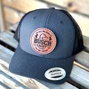 Fill the Skies Busch Light Leather Patch Hat