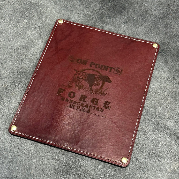 Your Logo Here Custom Leather Mousepad