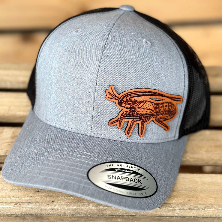 Caribbean Lobster Leather Patch Hat